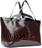 Mowalola Red & Black Crazy Spiral Tote