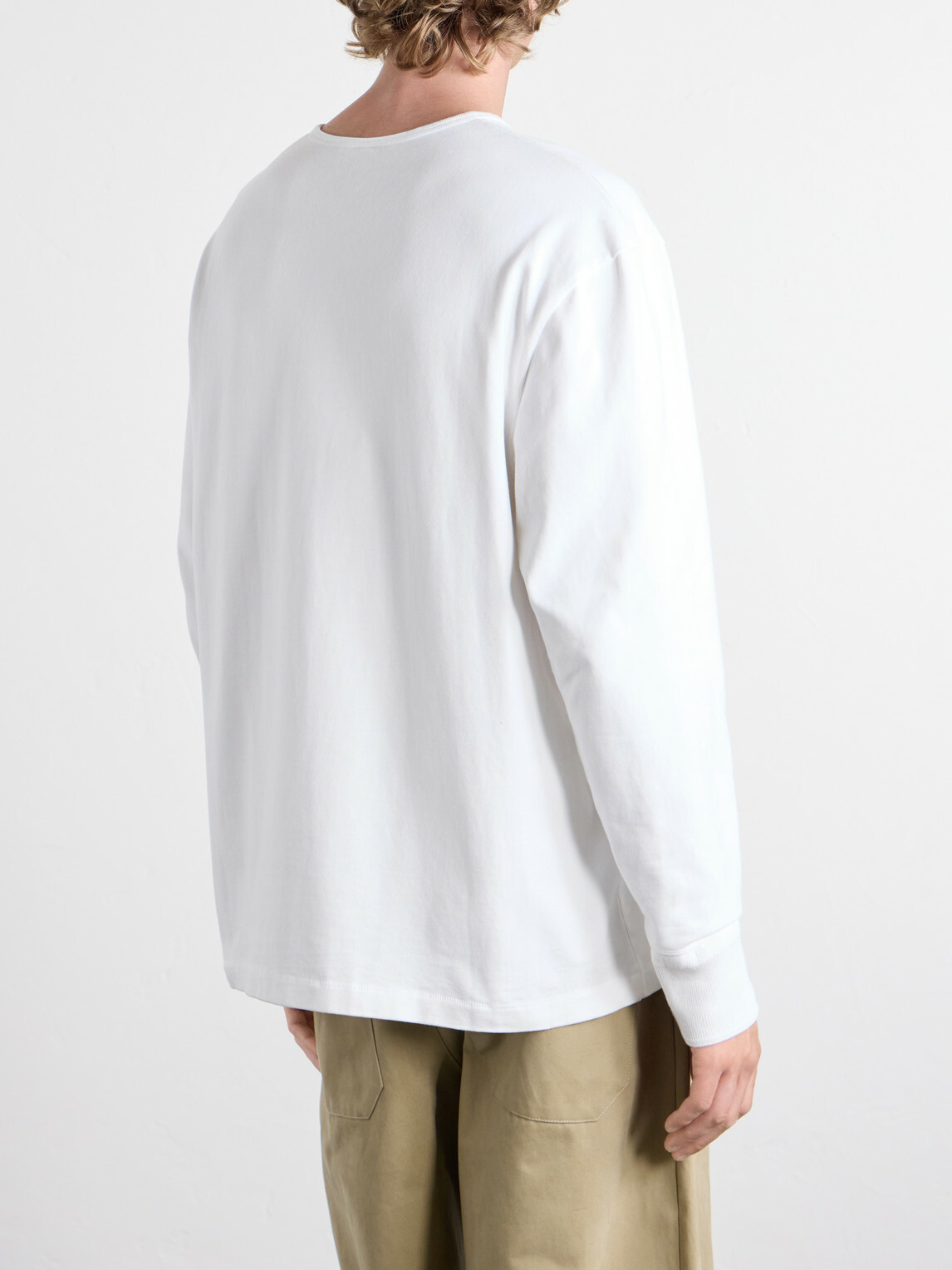 Studio Nicholson - Cotton-Jersey Henley T-Shirt - White