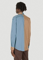 Two-Tone Check Shirt in Blue