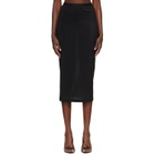 WARDROBE.NYC Black Sheer Midi Skirt