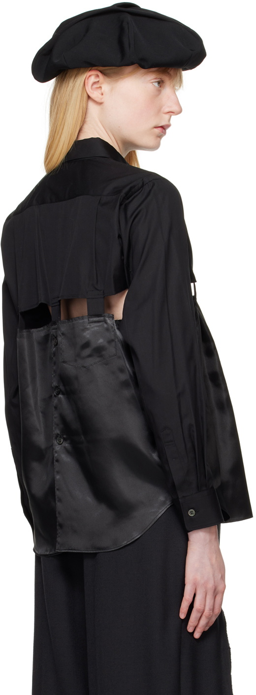 Black Comme des Garçons Black Cutout Shirt
