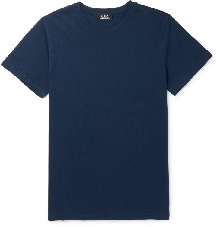 Photo: A.P.C. - Jimmy Cotton-Jersey T-Shirt - Navy