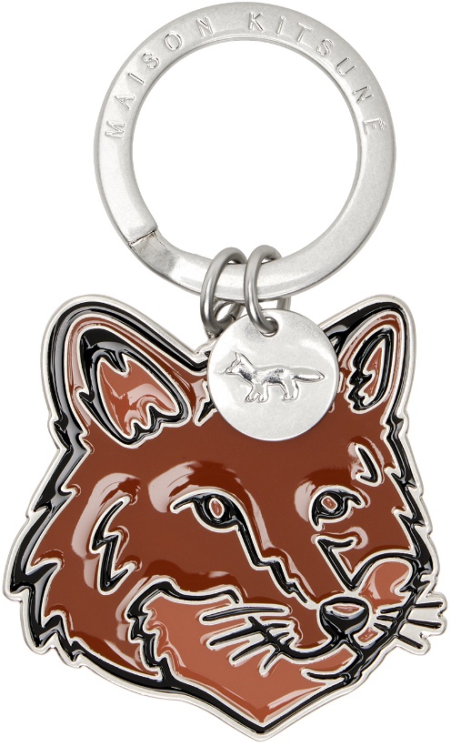Photo: Maison Kitsuné Silver Bold Fox Head Keychain