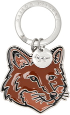 Maison Kitsuné Silver Bold Fox Head Keychain