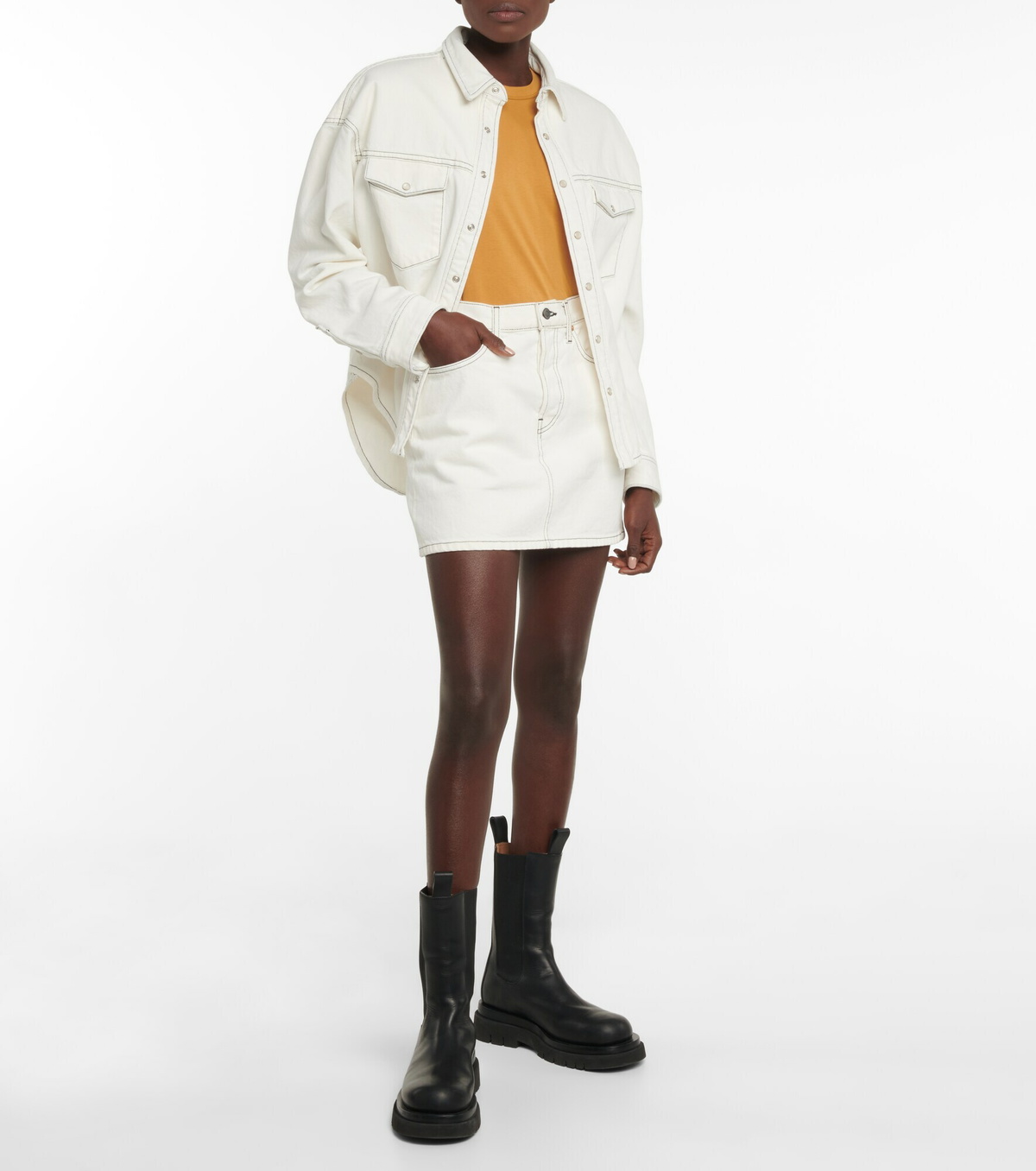 Wardrobe.NYC Denim miniskirt WARDROBE.NYC