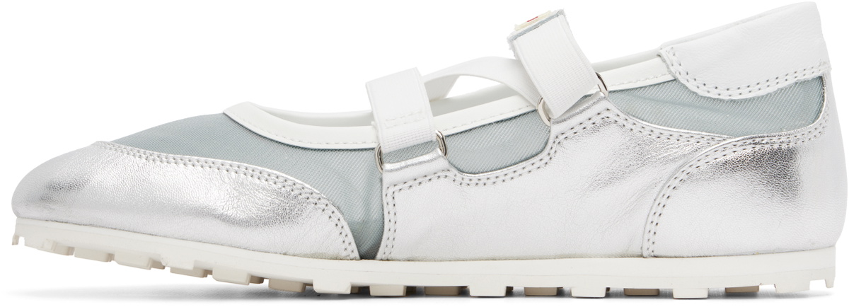 Marni Silver & Blue Mary Jane Velcro Sneakers