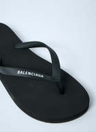 Balenciaga Logo Motif Flip Flops