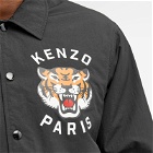 Kenzo Men's Lucky Tiger Padded Coach Jacket in Black