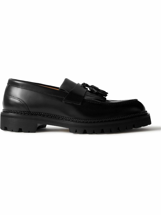 Photo: Mr P. - Jacques Fringed Leather Loafers - Black