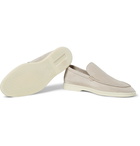 Loro Piana - Summer Walk Suede Loafers - Neutrals