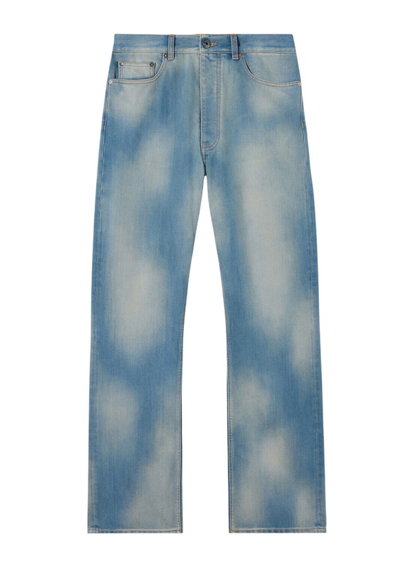 Photo: Off-White Diagonal Raw Patch 90S Skate Jeans