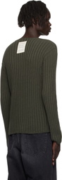 Acne Studios Green Ribbed Sweater