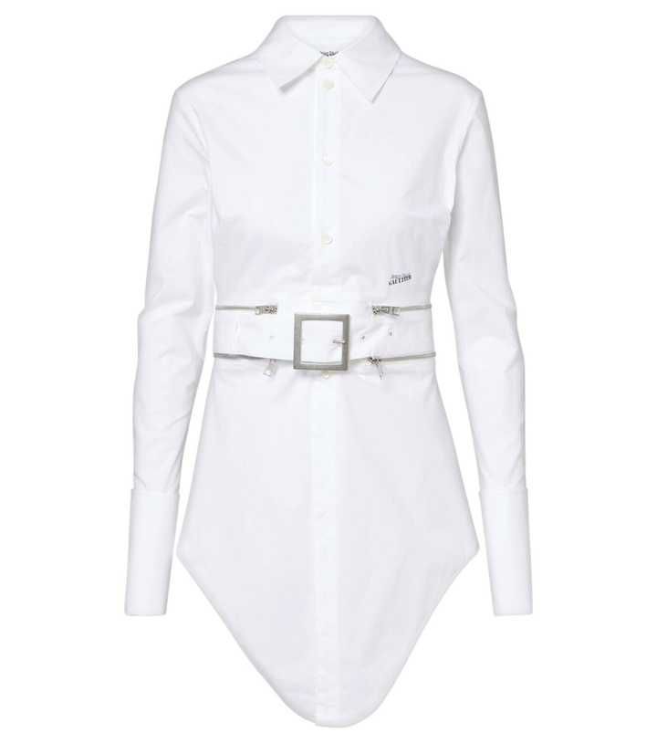 Photo: Jean Paul Gaultier Belted cotton-blend shirt dress