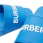 Burberry Men's Furley Logo Slide in Azure Blue