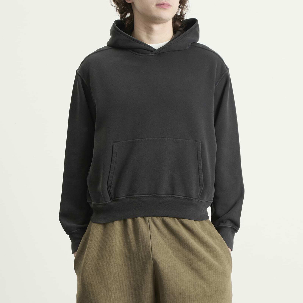 Lady White Co. Men's Mini Hoodie in Pigment Charcoal