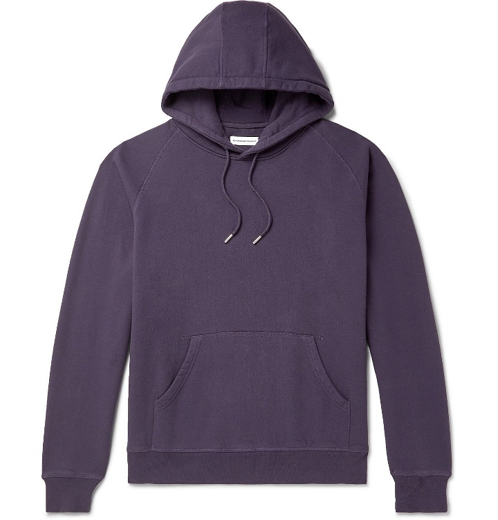 Photo: Pop Trading Company - Logo-Print Fleece-Back Cotton-Jersey Hoodie - Purple