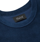 Howlin' - Fons Cotton-Blend Terry T-Shirt - Blue