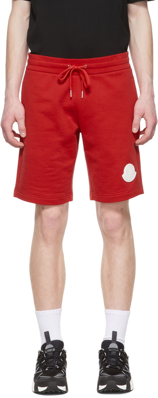 Photo: Moncler Red Cotton Shorts