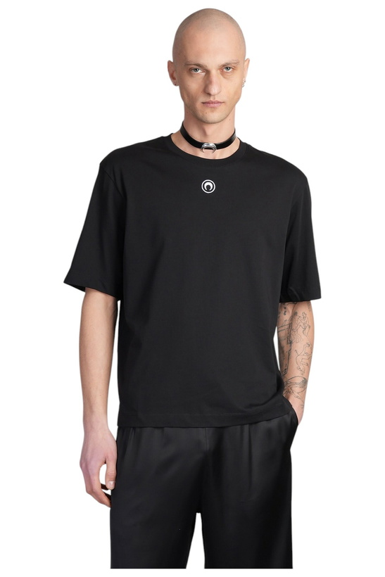 Photo: Marine Serre T-shirt In Black Cotton