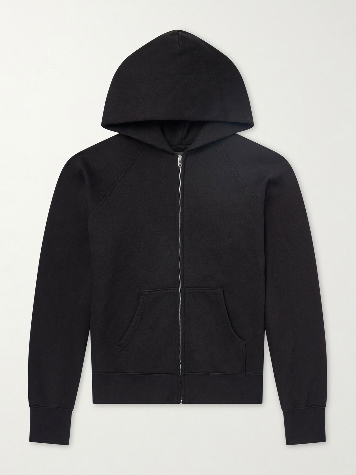 Les Tien - Cotton-Jersey Zip-Up Hoodie - Black Les Tien
