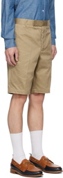 Thom Browne Beige Unconstructed Shorts