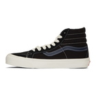 Vans Black and Blue OG Sk8-Hi LX Sneakers