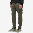 Stone Island Men's Brushed Cotton Canvas Cargo Pants in Musk