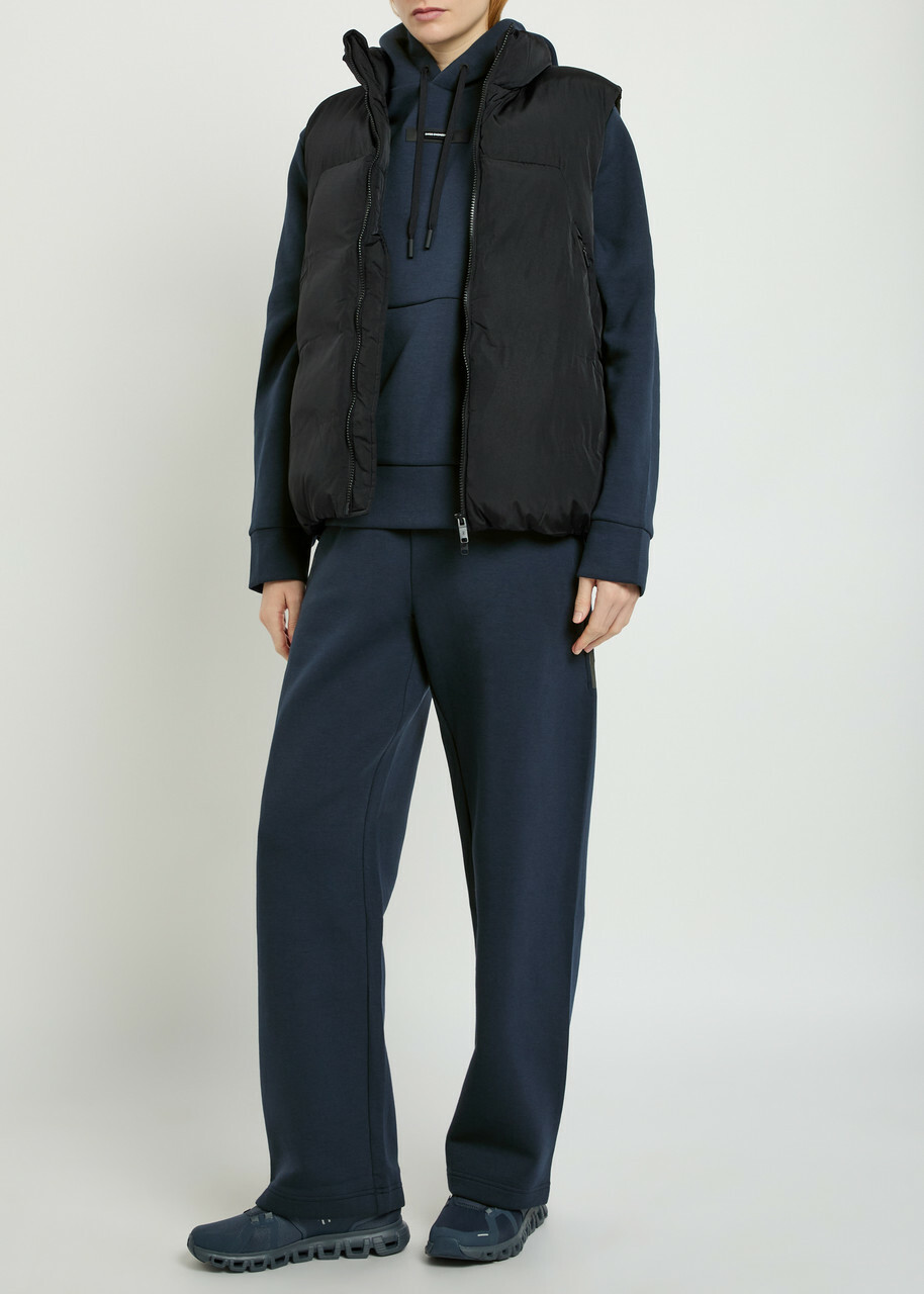 ON Focus Tech Hooded Cotton-blend Sweatshirt Navy