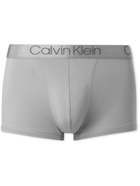 CALVIN KLEIN UNDERWEAR - Stretch Modal and Cotton-Blend Boxer Briefs - Gray
