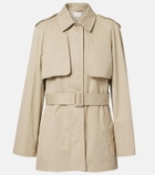 The Row Tavoris belted cotton gabardine jacket