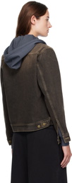 Carter Young Brown Overdyed Arch Denim Jacket
