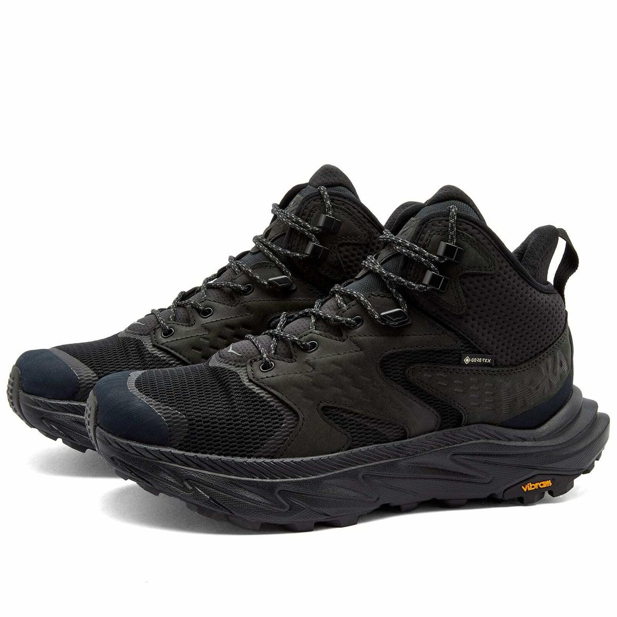 Hoka One One Men's Anacapa 2 Mid GTX Sneakers in Black/Black Hoka