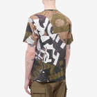 Comme des Garçons Homme Men's All Over Printed T-Shirt in Khaki