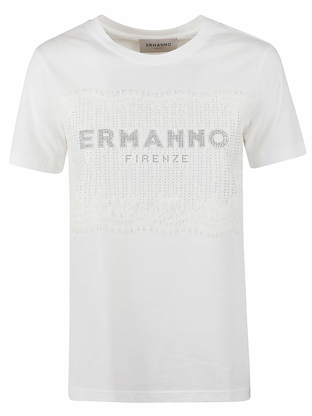 Photo: Ermanno Scervino Logo Detail Regular T-shirt