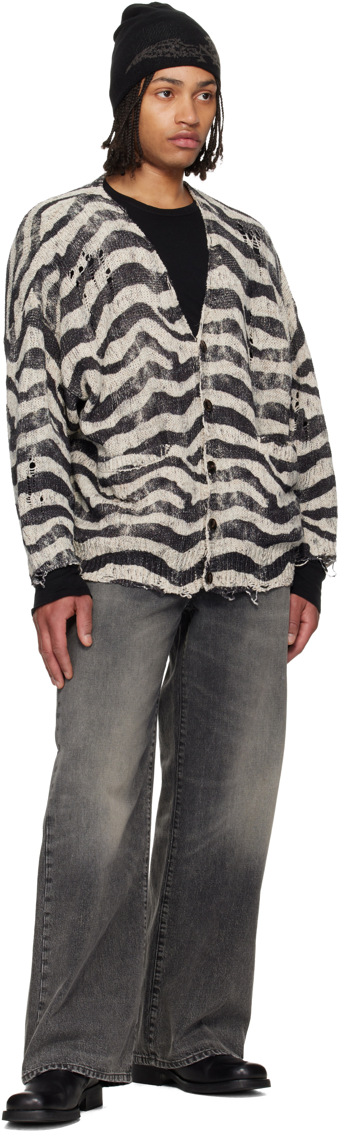 R13 Gray D'Arcy Loose Jeans