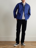 Nudie Jeans - Buddy Herringbone Organic Cotton-Twill Chore Jacket - Blue