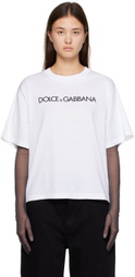 Dolce & Gabbana White Crewneck T-Shirt