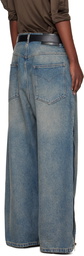 LU'U DAN Blue Side Zip Jeans