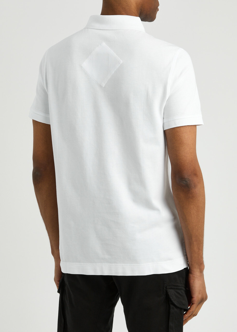 Canada Goose Beckley Logo Piqué Cotton Polo Shirt White