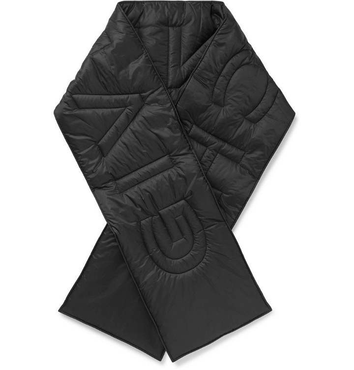 Photo: Givenchy - Logo-Detailed Quilted Shell Scarf - Black