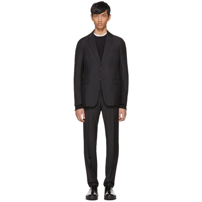 Photo: Prada Black Tela Mohair Suit 