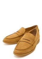 Tods Gomma Leggero Nubuck Loafers Tan