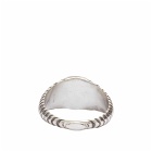 MAOR Men's Lira Small Square Ring in Silver