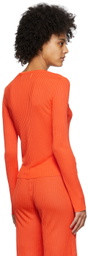 Marques Almeida Orange Viscose Sweatshirt