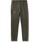 adidas Originals - Yeezy Calabasas Slim-Fit Tapered Striped Jersey Sweatpants - Men - Army green