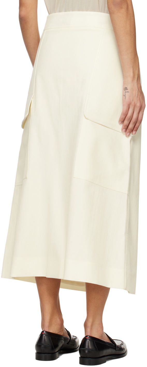 Studio Nicholson Off-White Tyrell Midi Skirt