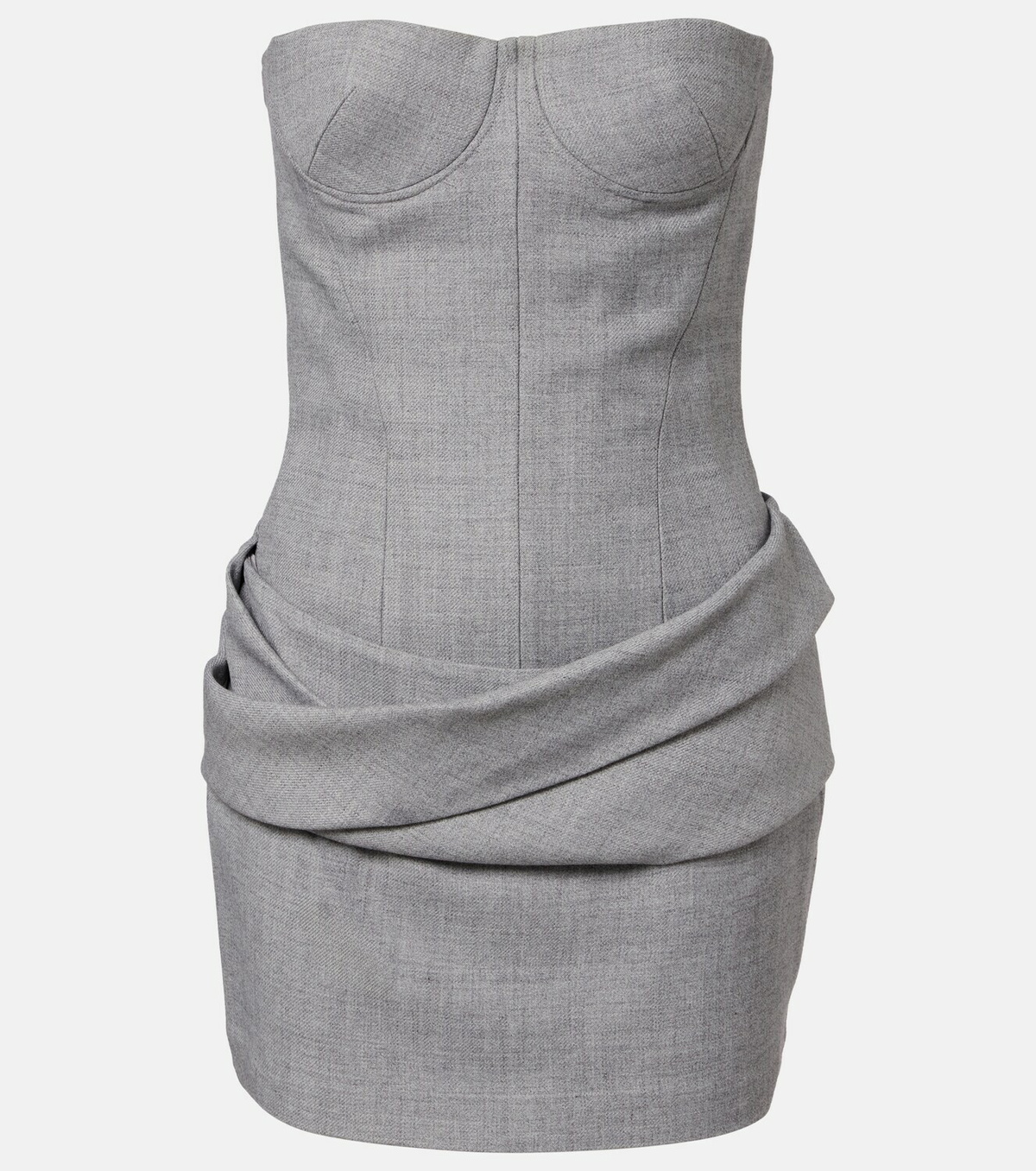 Alex Perry Draped bustier dress