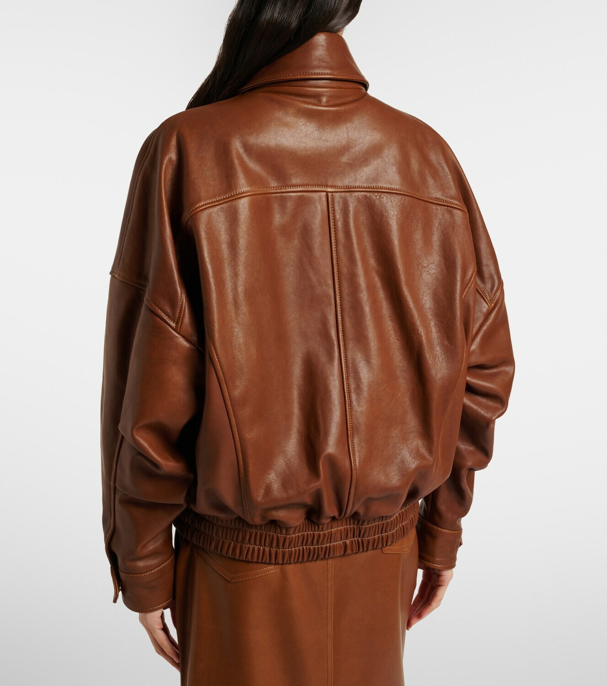 Nour Hammour Runa leather blouson jacket