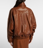 Nour Hammour Runa leather blouson jacket
