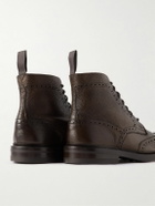 Tricker's - Stow in Dark Leather Boots - Brown